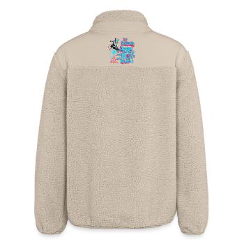 Snowboard & Ski Design - Enjoy the ride! - Relaxed Fit Unisex Sherpajacke von Stanley/Stella - Beige - Hinten