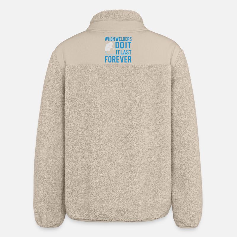Quand les soudeurs le font... - Veste sherpa unisexe coupe décontractée Stanley/Stella - beige