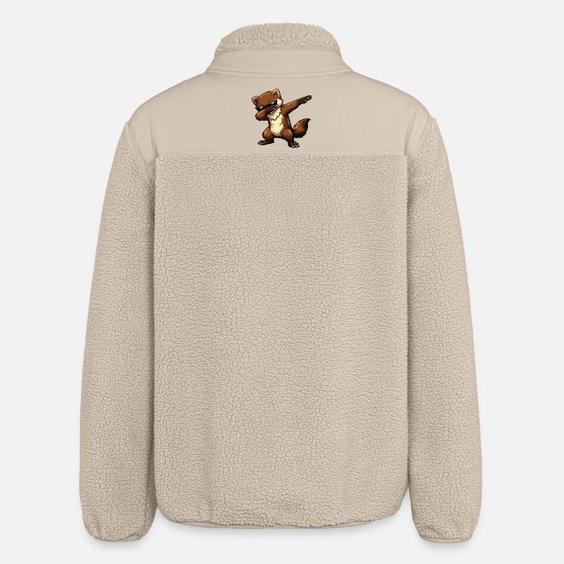 Martre à tamponner - Veste sherpa unisexe coupe décontractée Stanley/Stella - beige