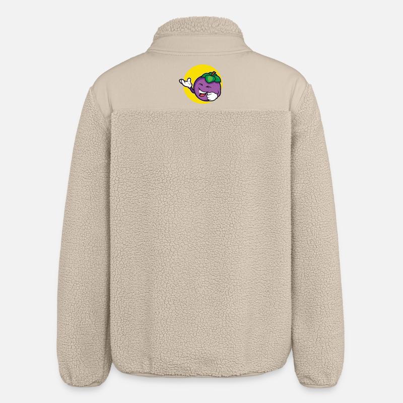 Conception de prune - Veste sherpa unisexe coupe décontractée Stanley/Stella - beige