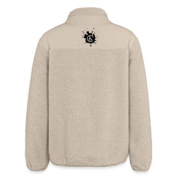 Image wheelchair handicapped paint splash * - Relaxed Fit Unisex Sherpa Jacket by Stanley/Stella - beige - Back
