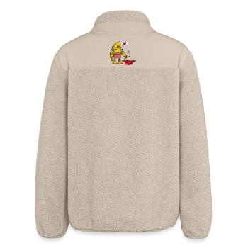 Robot amoureux - Veste sherpa unisexe coupe décontractée Stanley/Stella - beige - Dos