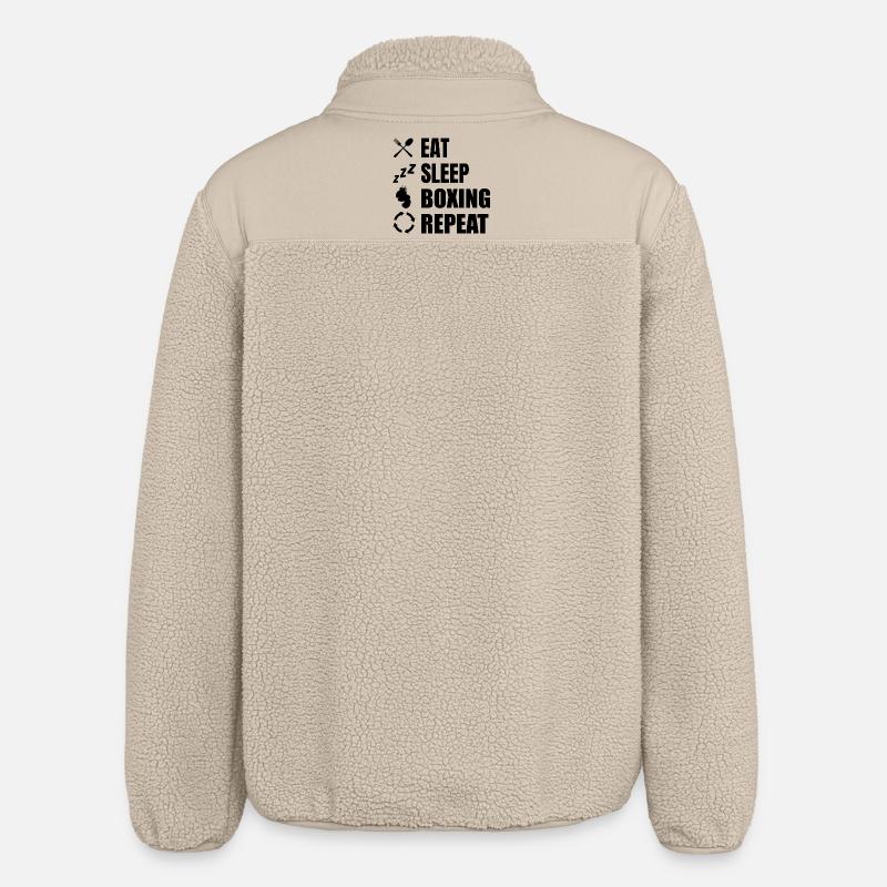 Routine de boxe - Veste sherpa unisexe coupe décontractée Stanley/Stella - beige