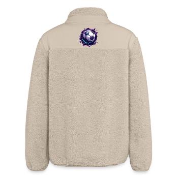 Football Comic Look - Relaxed Fit Unisex Sherpa Jacket by Stanley/Stella - beige - Back