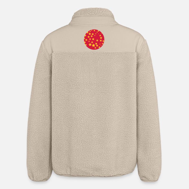 starry sky - Relaxed Fit Unisex Sherpa Jacket by Stanley/Stella - beige