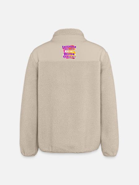 Erzieherin - Relaxed Fit Unisex Sherpajacke von Stanley/Stella - Beige