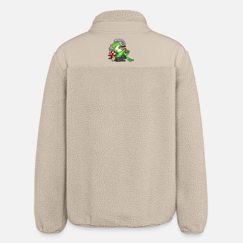 Frog Cigar - Relaxed Fit Unisex Sherpa Jacket by Stanley/Stella - beige