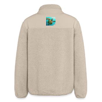 turtle - Relaxed Fit Unisex Sherpa Jacket by Stanley/Stella - beige - Back