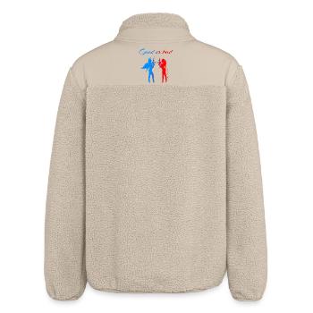 Angel Devil - Relaxed Fit Unisex Sherpa Jacket by Stanley/Stella - beige - Back