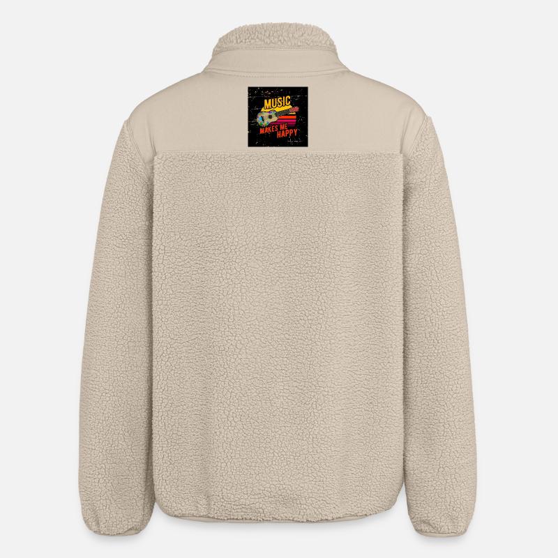 Masque pour ukulélé - Veste sherpa unisexe coupe décontractée Stanley/Stella - beige
