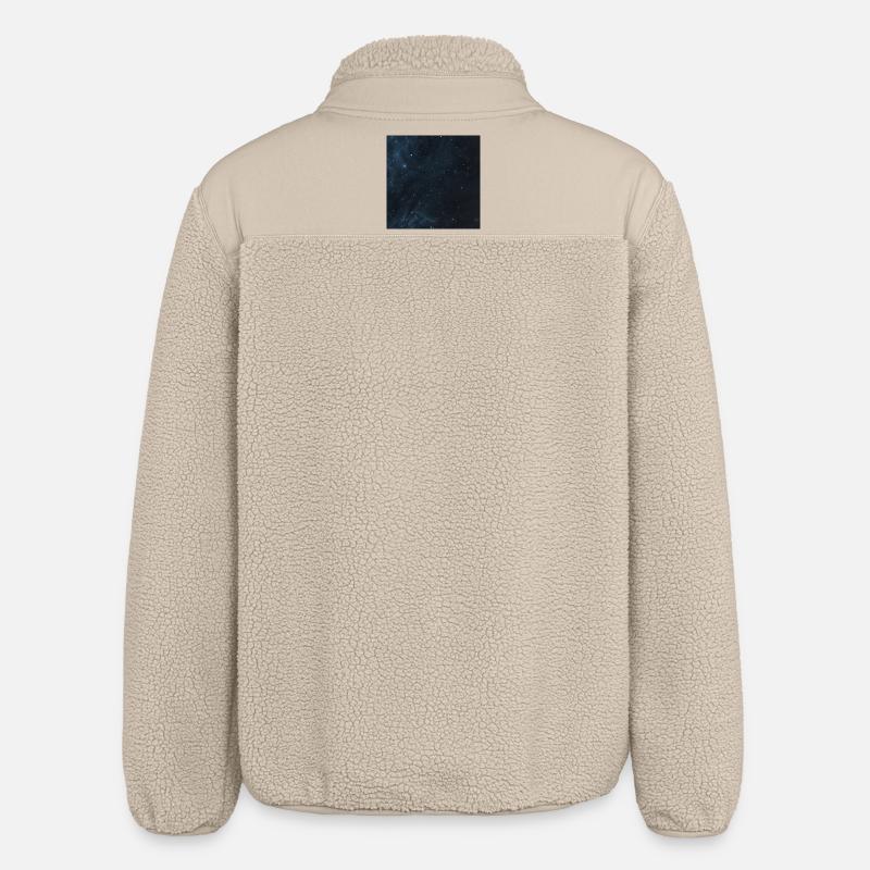 Starry sky pattern - Relaxed Fit Unisex Sherpa Jacket by Stanley/Stella - beige