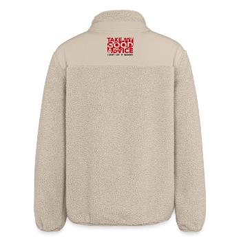 Cool Witz Lustige Sprüche - Relaxed Fit Unisex Sherpajacke von Stanley/Stella - Beige - Hinten