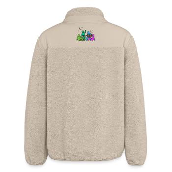 Beste Freunde Kumpel Freundschaft - Relaxed Fit Unisex Sherpajacke von Stanley/Stella - Beige - Hinten