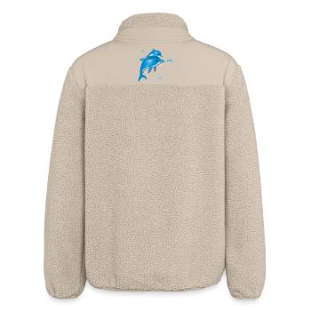 Dolphin - Relaxed Fit Unisex Sherpa Jacket by Stanley/Stella - beige - Back