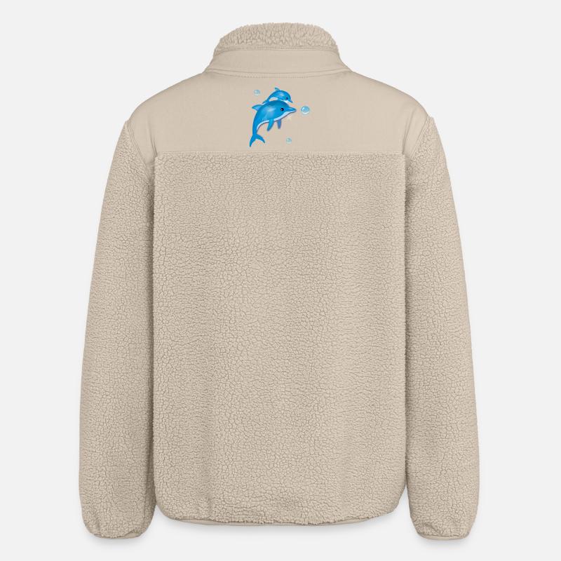 Dolphin - Relaxed Fit Unisex Sherpajacke von Stanley/Stella - Beige