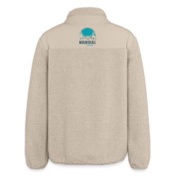 Mountains Adventure - Relaxed Fit Unisex Sherpa Jacket by Stanley/Stella - beige - Back