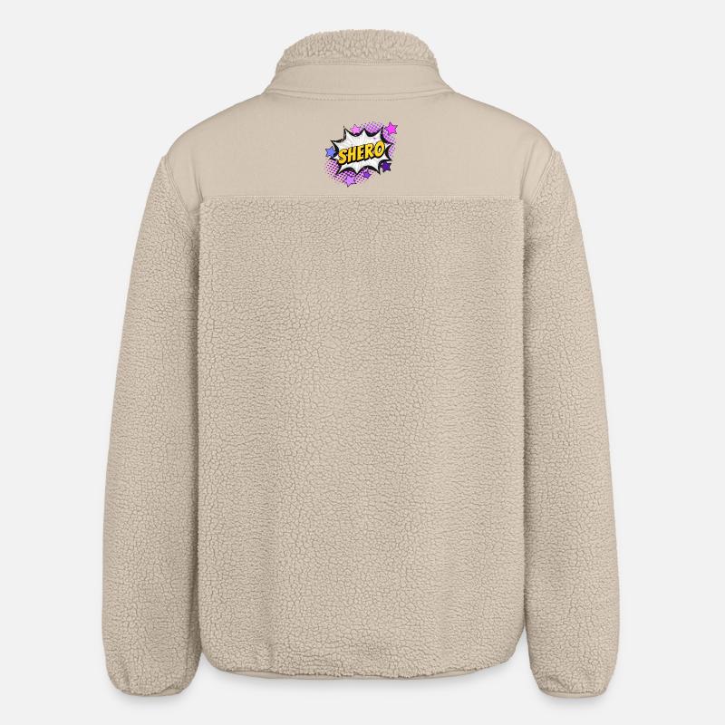 Shero - die Heldin - Relaxed Fit Unisex Sherpajacke von Stanley/Stella - Beige