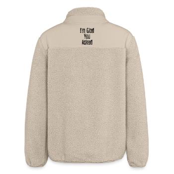 I'm glad you asked - Relaxed Fit Unisex Sherpajacke von Stanley/Stella - Beige - Hinten