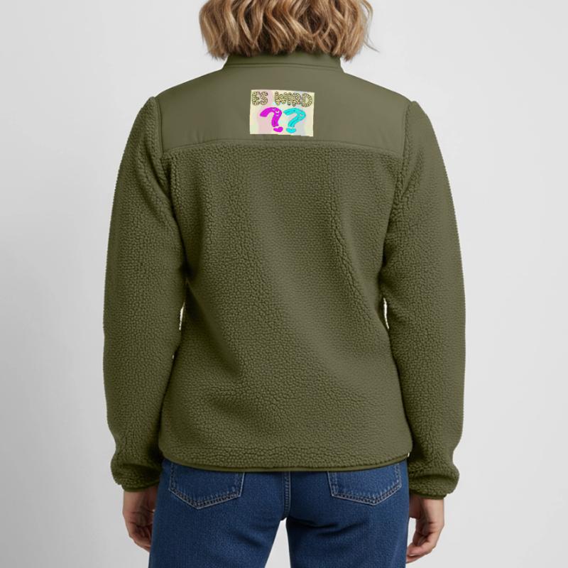 BABYSPRÜCHE - ES WIRD EIN MÄDCHEN ODER JUNGE FRAGE Relaxed Fit Unisex Sherpajacke von Stanley/Stella