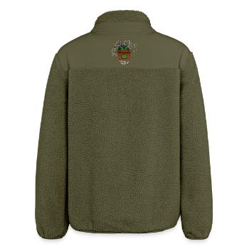 Pot2Shoot! Von Pousse2Bamboo ! - Relaxed Fit Unisex Sherpajacke von Stanley/Stella - Khaki - Hinten