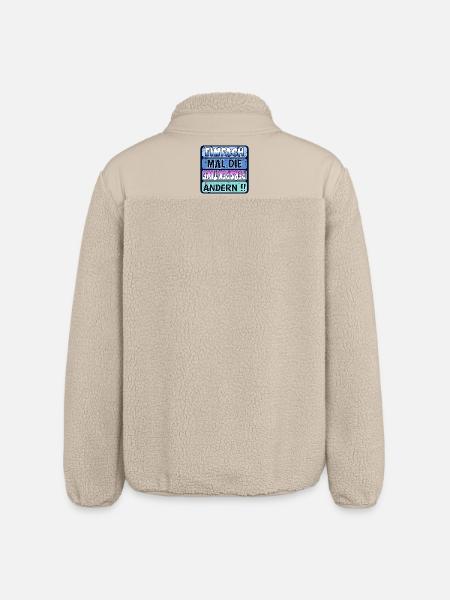 VERÄNDERUNG - PERSPEKTIVE ÄNDERN - Relaxed Fit Unisex Sherpajacke von Stanley/Stella - Beige