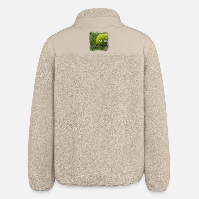 Drôle de boule d’herbe verte - Veste sherpa unisexe coupe décontractée Stanley/Stella - beige