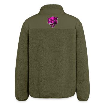 Panther Head Rose - Veste sherpa unisexe coupe décontractée Stanley/Stella - kaki - Dos