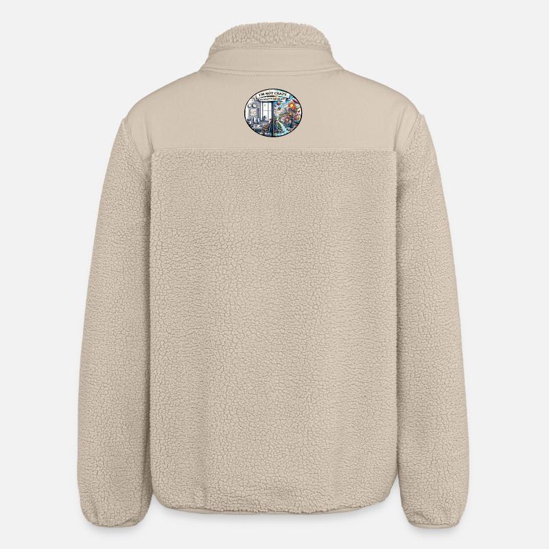 I'm not crazy – reality is different - Relaxed Fit Unisex Sherpa Jacket by Stanley/Stella - beige
