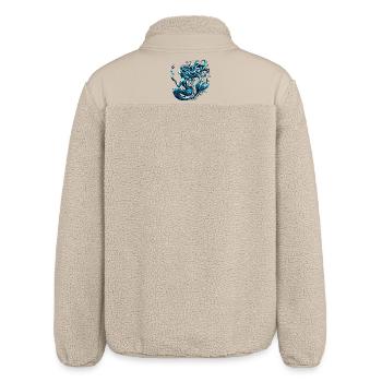 Mermaid Gift - Relaxed Fit Unisex Sherpa Jacket by Stanley/Stella - beige - Back