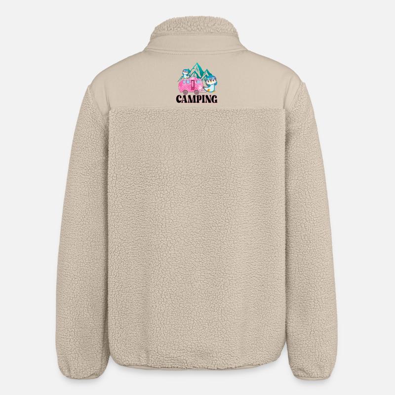 CAMPING CAMPINGSPLATZ PINGUINE - Veste sherpa unisexe coupe décontractée Stanley/Stella - beige