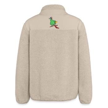 Tier Papagei Tierliebhaber Haustier Vogel - Relaxed Fit Unisex Sherpajacke von Stanley/Stella - Beige - Hinten