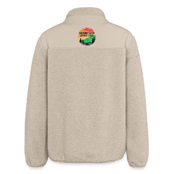 Lumberjack Tree Forestry Statement Wood Woodwork - Relaxed Fit Unisex Sherpa Jacket by Stanley/Stella - beige - Back