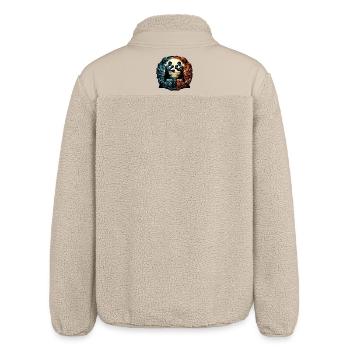 Muay Thai Thai Boxing Kickboxing Boxing Gift - Relaxed Fit Unisex Sherpa Jacket by Stanley/Stella - beige - Back