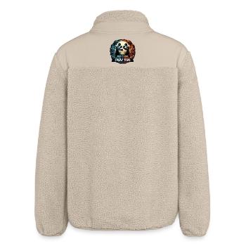 Muay Thai Thai Boxing Kickboxing Boxing Gift - Relaxed Fit Unisex Sherpa Jacket by Stanley/Stella - beige - Back