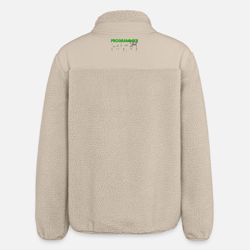 Programmeur Développeur Code Statement Scripting - Veste sherpa unisexe coupe décontractée Stanley/Stella - beige