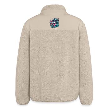 Monster Soft Icecream Usedom Island Shirt - Relaxed Fit Unisex Sherpa Jacket by Stanley/Stella - beige - Back