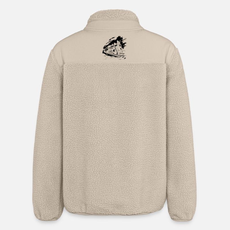 Chemin de fer - Veste sherpa unisexe coupe décontractée Stanley/Stella - beige