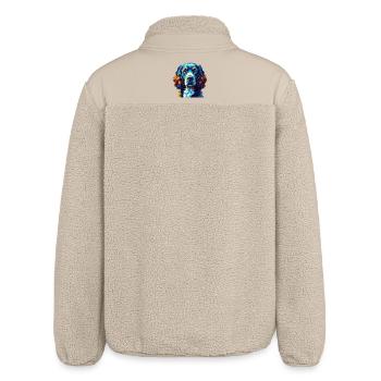 Boykin Spaniel Hunderasse Bunte Karikatur Kawaii - Relaxed Fit Unisex Sherpajacke von Stanley/Stella - Beige - Hinten
