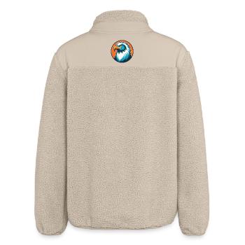 Falke Niedliche Kawaii Cartoon Clipart Tier Haustier Logo - Relaxed Fit Unisex Sherpajacke von Stanley/Stella - Beige - Hinten