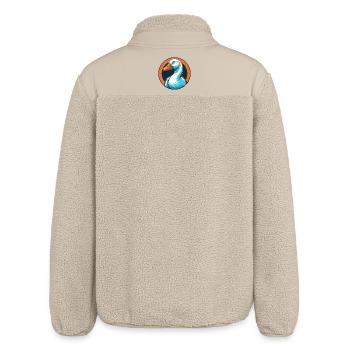 Gans niedlich kawaii Cartoon Clipart Tier Haustier Logo - Relaxed Fit Unisex Sherpajacke von Stanley/Stella - Beige - Hinten