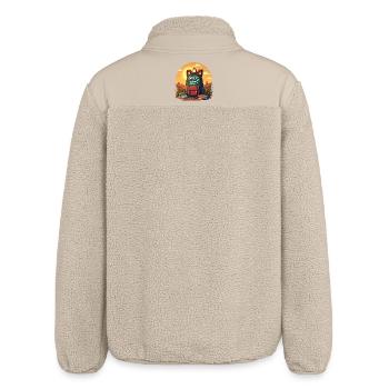 Back to School, Backpack and Books - Relaxed Fit Unisex Sherpa Jacket by Stanley/Stella - beige - Back