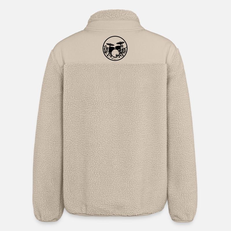 Graphiques de batterie - Veste sherpa unisexe coupe décontractée Stanley/Stella - beige