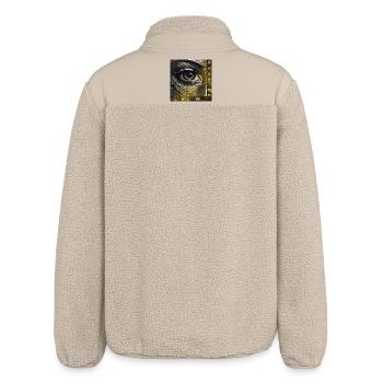 keep an eye on - Observation mode - Relaxed Fit Unisex Sherpa Jacket by Stanley/Stella - beige - Back