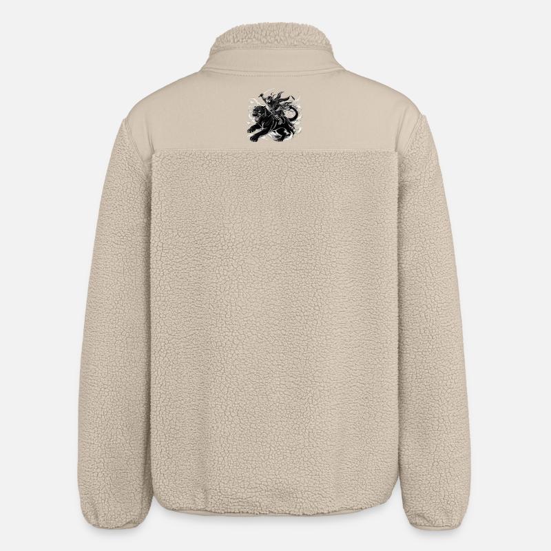 Ninja Jaguar Ninjato Cadeau - Veste sherpa unisexe coupe décontractée Stanley/Stella - beige