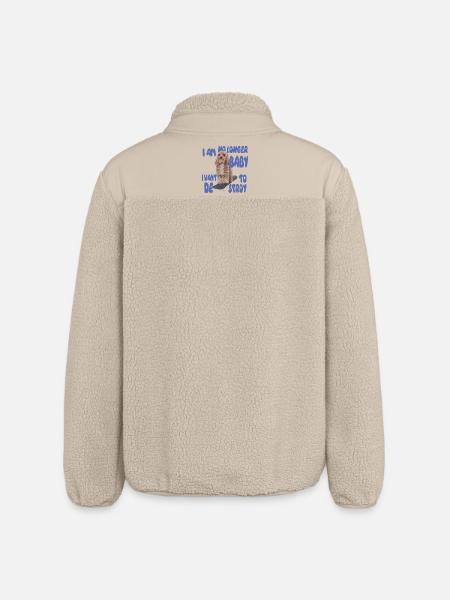 Skater Dog Meme - Plus bébé - Veste sherpa unisexe coupe décontractée Stanley/Stella - beige