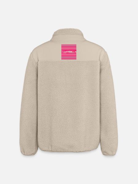 DÉCLARATION D’AMOUR RELATION CŒURS D’AMOUR - Veste sherpa unisexe coupe décontractée Stanley/Stella - beige