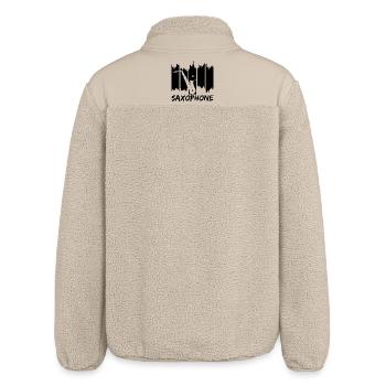Saxophon - Relaxed Fit Unisex Sherpajacke von Stanley/Stella - Beige - Hinten