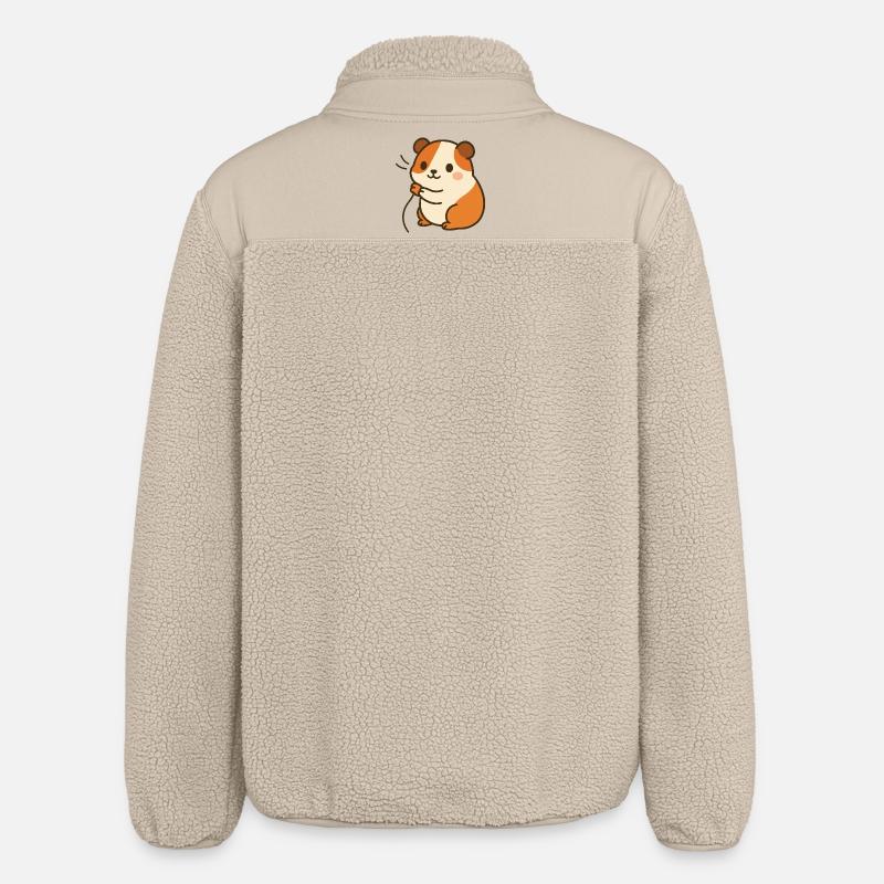 Câlins avec les cochons d’Inde - Veste sherpa unisexe coupe décontractée Stanley/Stella - beige