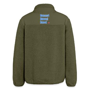 BAYERN BAYERISCH KÜSSEN FLIRTEN - Relaxed Fit Unisex Sherpajacke von Stanley/Stella - Khaki - Hinten