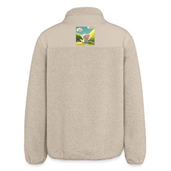 Design  - Relaxed Fit Unisex Sherpa Jacket by Stanley/Stella - beige - Back